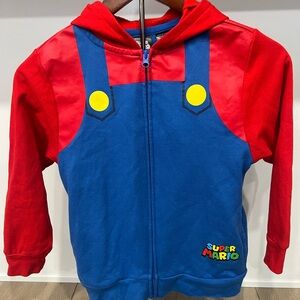 Nintendo Super Mario Unisex Full Zip Hoodie: Youth Size Small